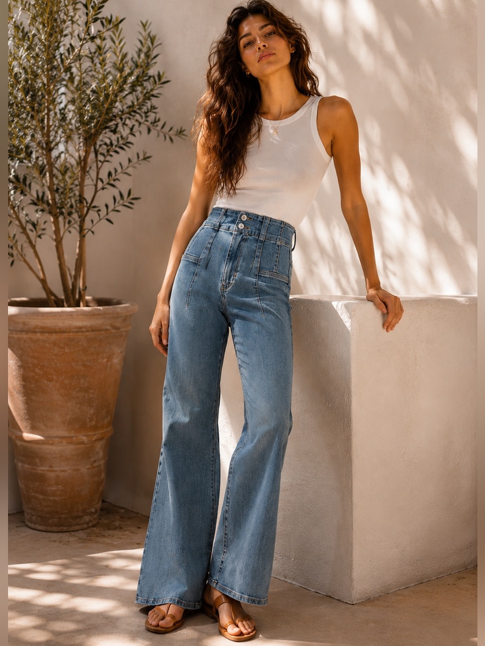 We the Free Patch Pocket High Rise Flare Jeans